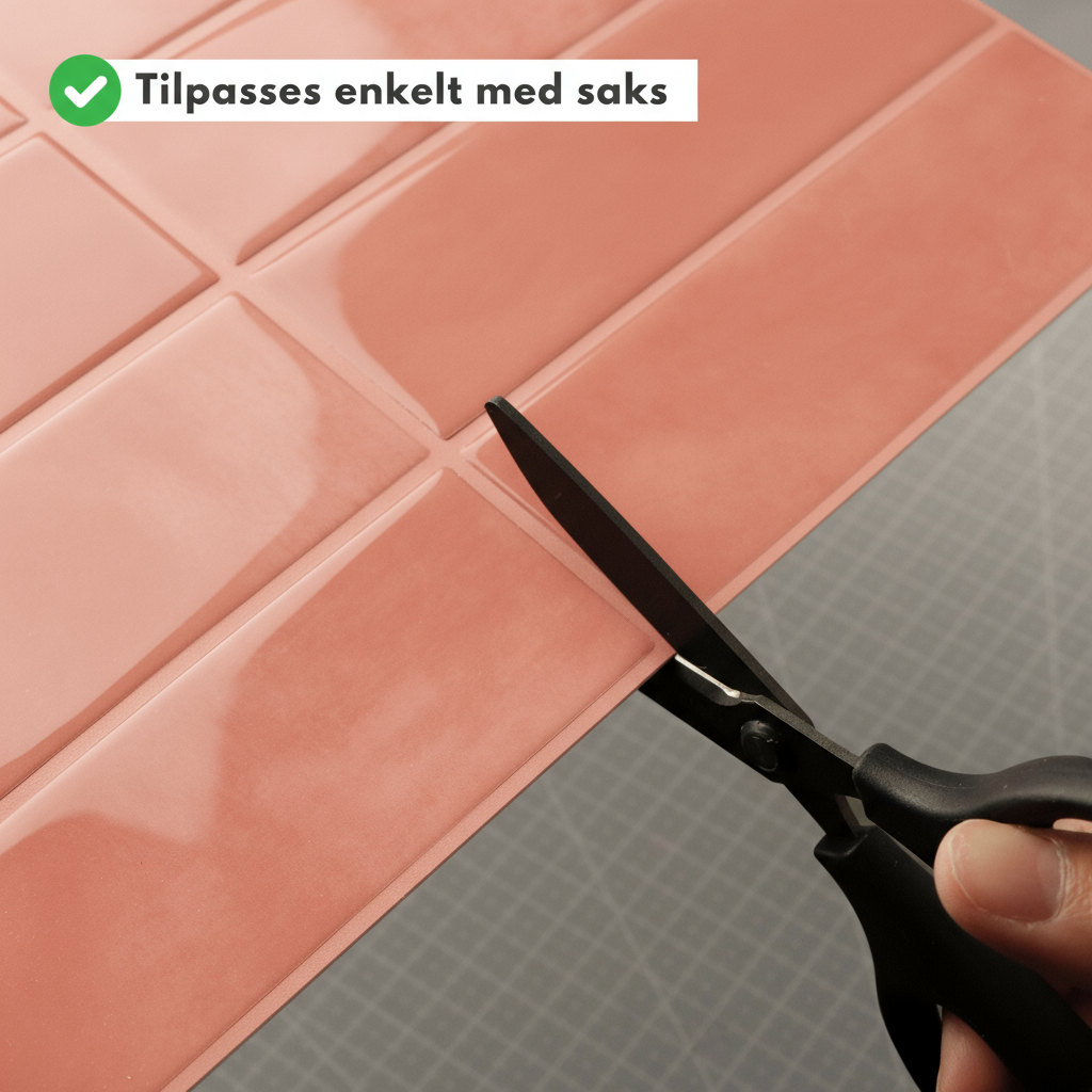 Adelina Rosa selvklebende veggfliser