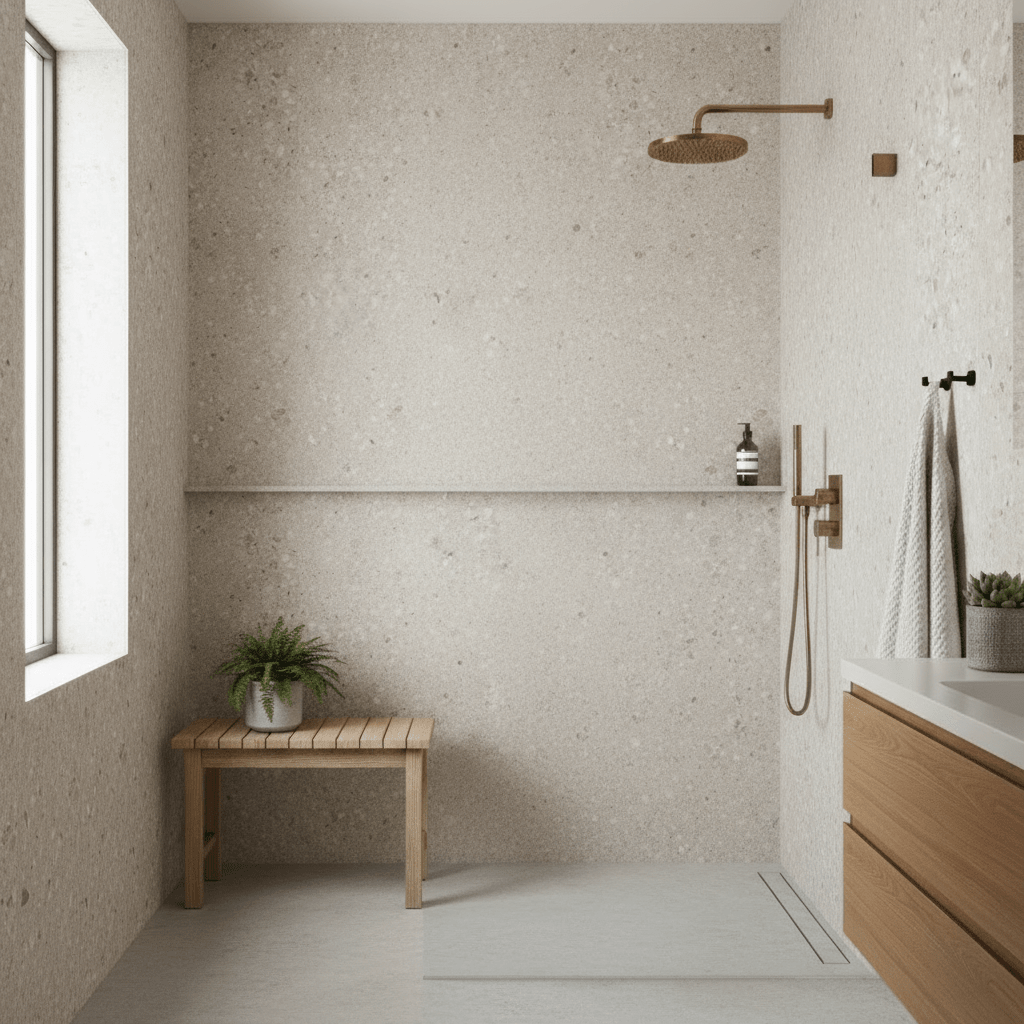 Vareprøve Sahara beige selvklebende fliser - Lindas Dekor