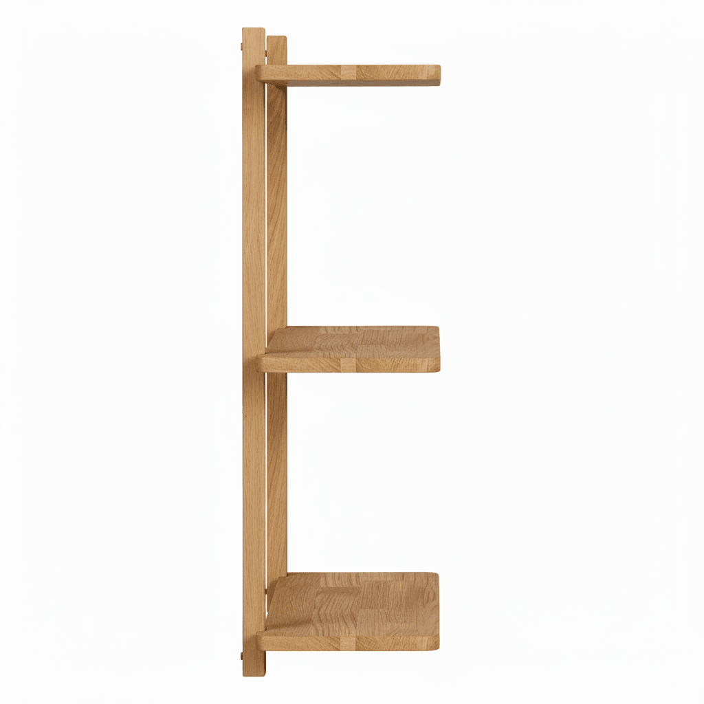 Townsville vegghylle eik 20 x 50 x 75 cm - Lindas Dekor
