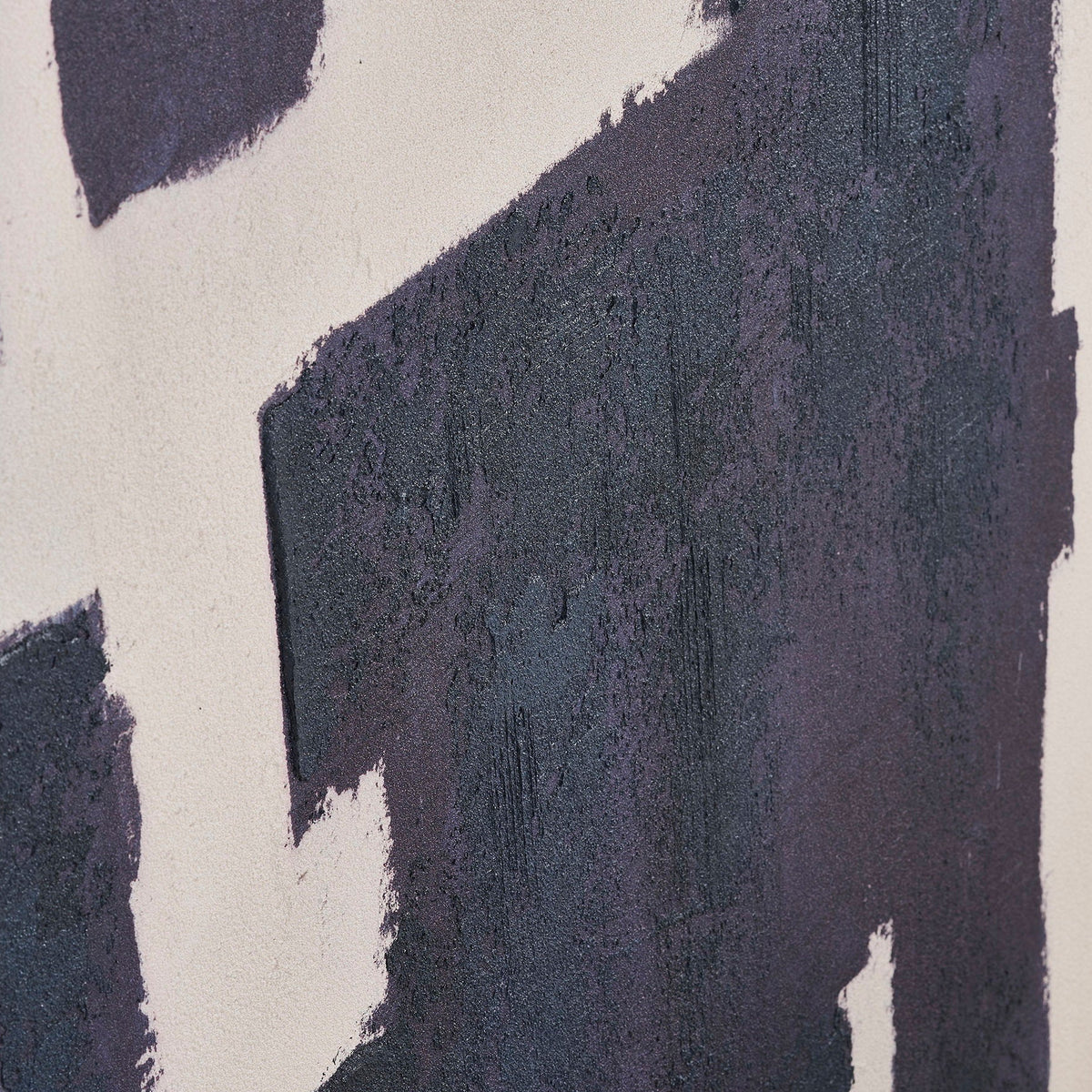 Edna veggbilde på lerret med håndmalte detaljer beige og blå 100x150 cm - Lindas Dekor Pyntefigur