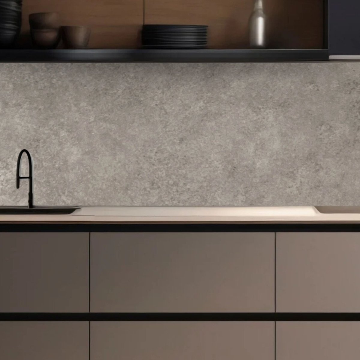 Concrete natural kontaktplast 62 cm x 5 m - Lindas Dekor