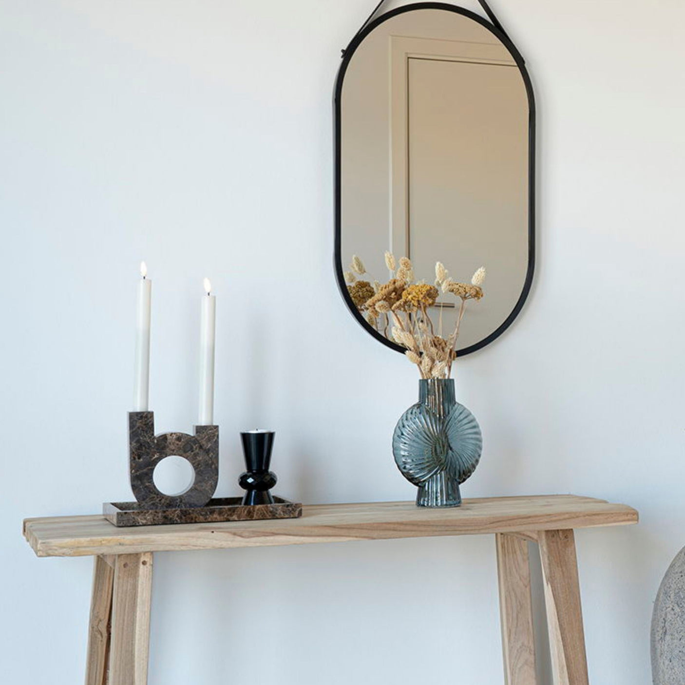 House Nordic lysestake brun mamor