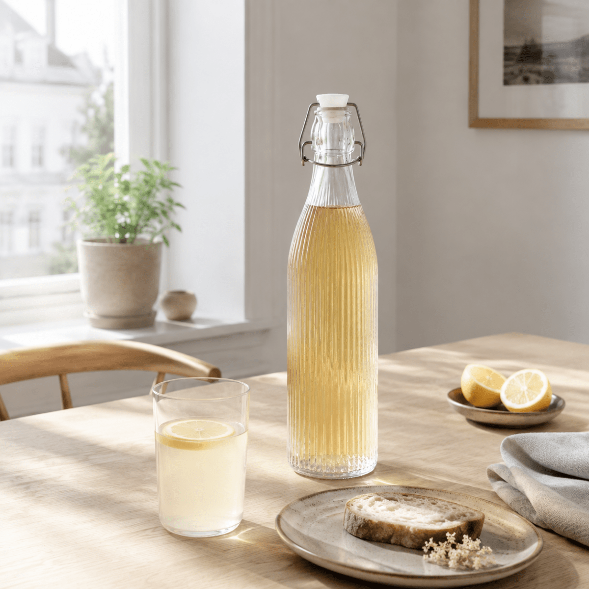 Patentflaska funktionellt klart glas 500 ml – Lindas Dekor Patentflaska