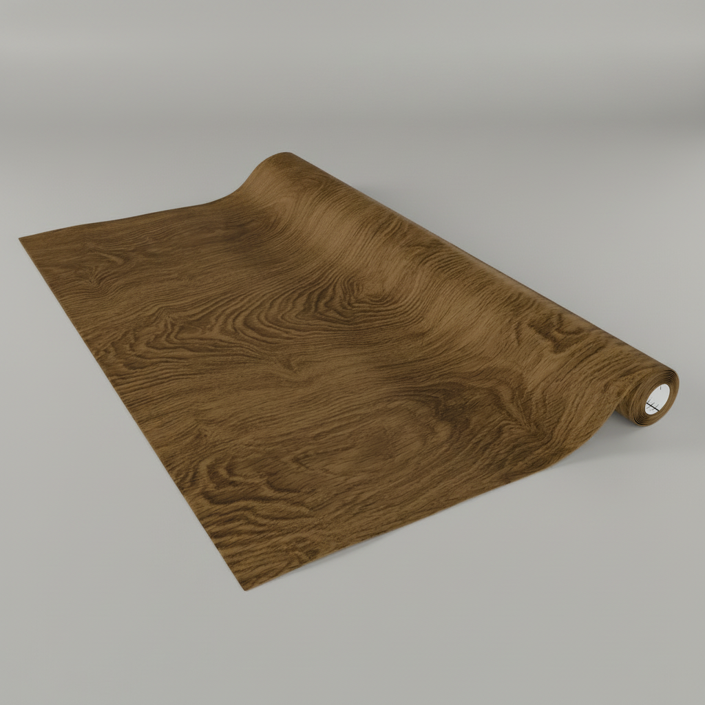 Detaljert visning av Oak kontaktplast med naturlig trevev og fargetone