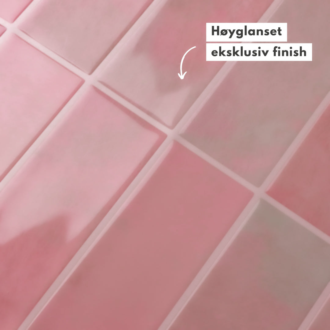10-pk Adelina Rosa selvklebende veggfliser