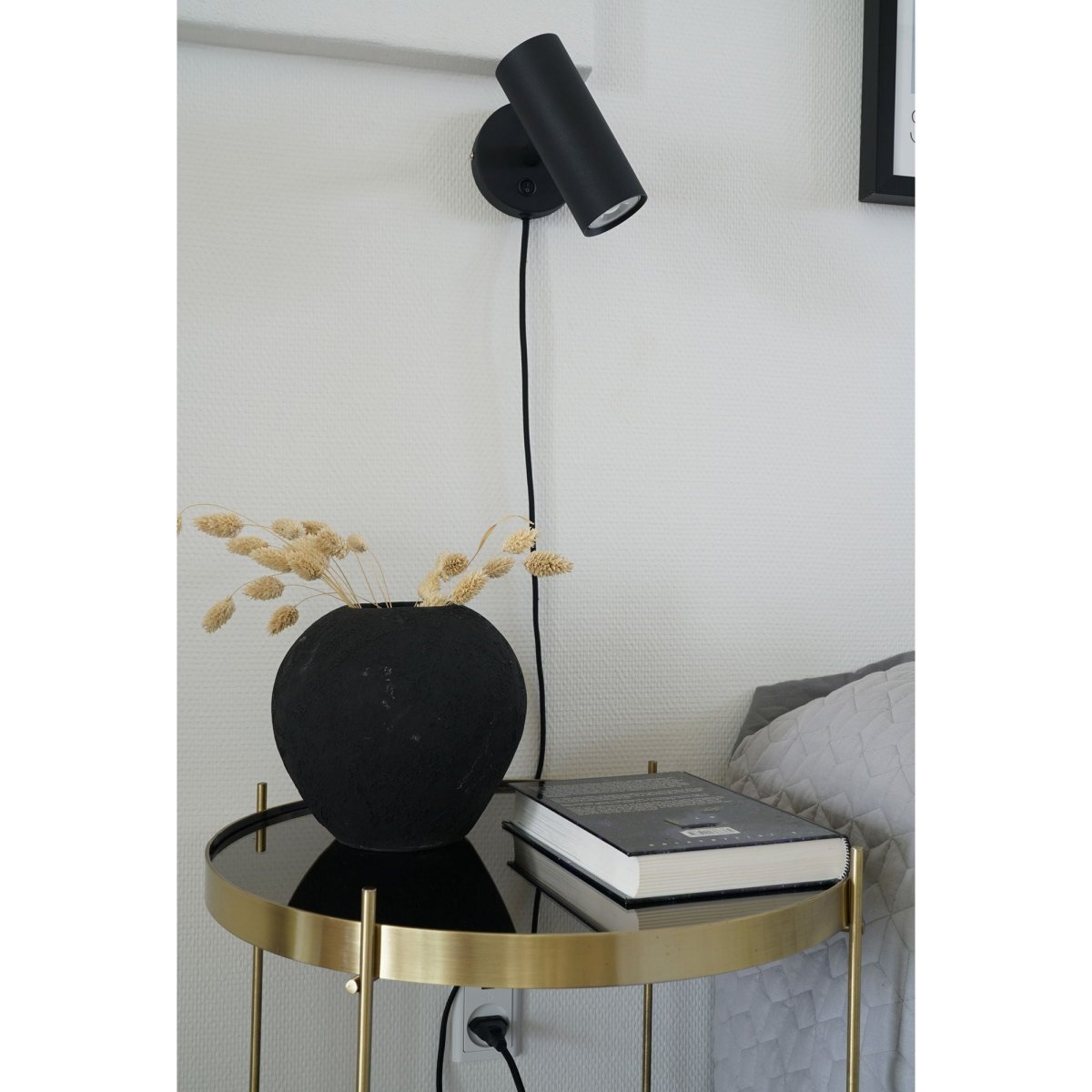 Paris vegglampe sort - Lindas Dekor