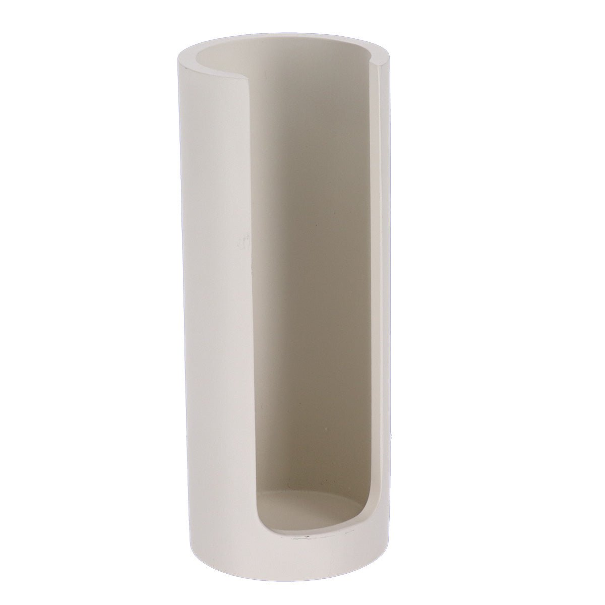Dispenser for bomullspads i beige polyresin