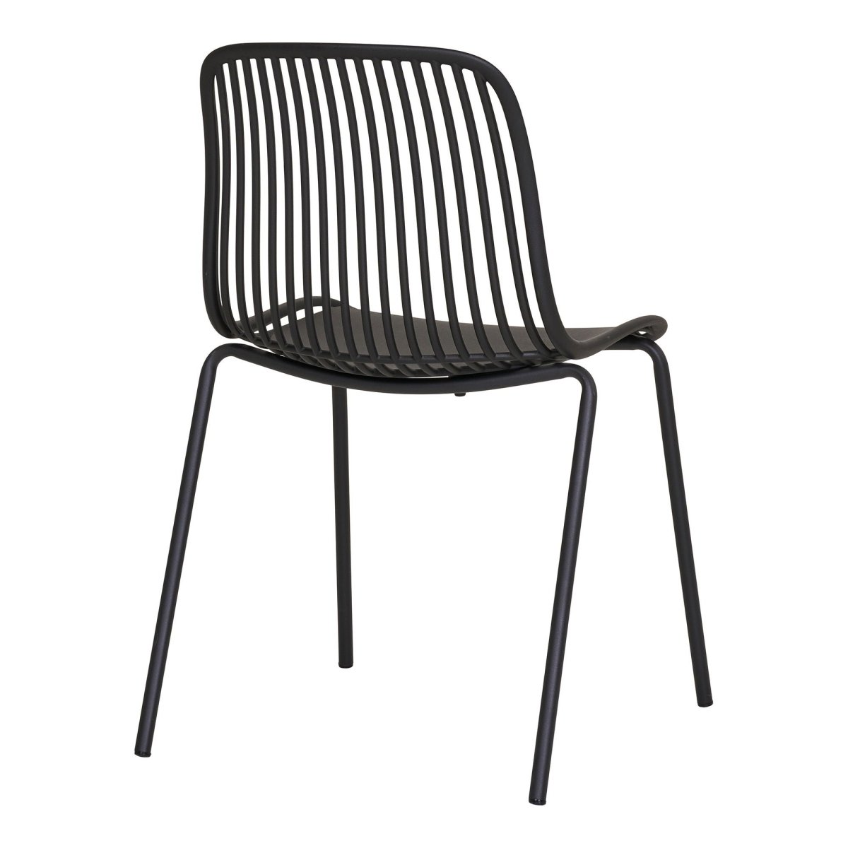4 - pk Branson hagestol sort - Lindas Dekor
