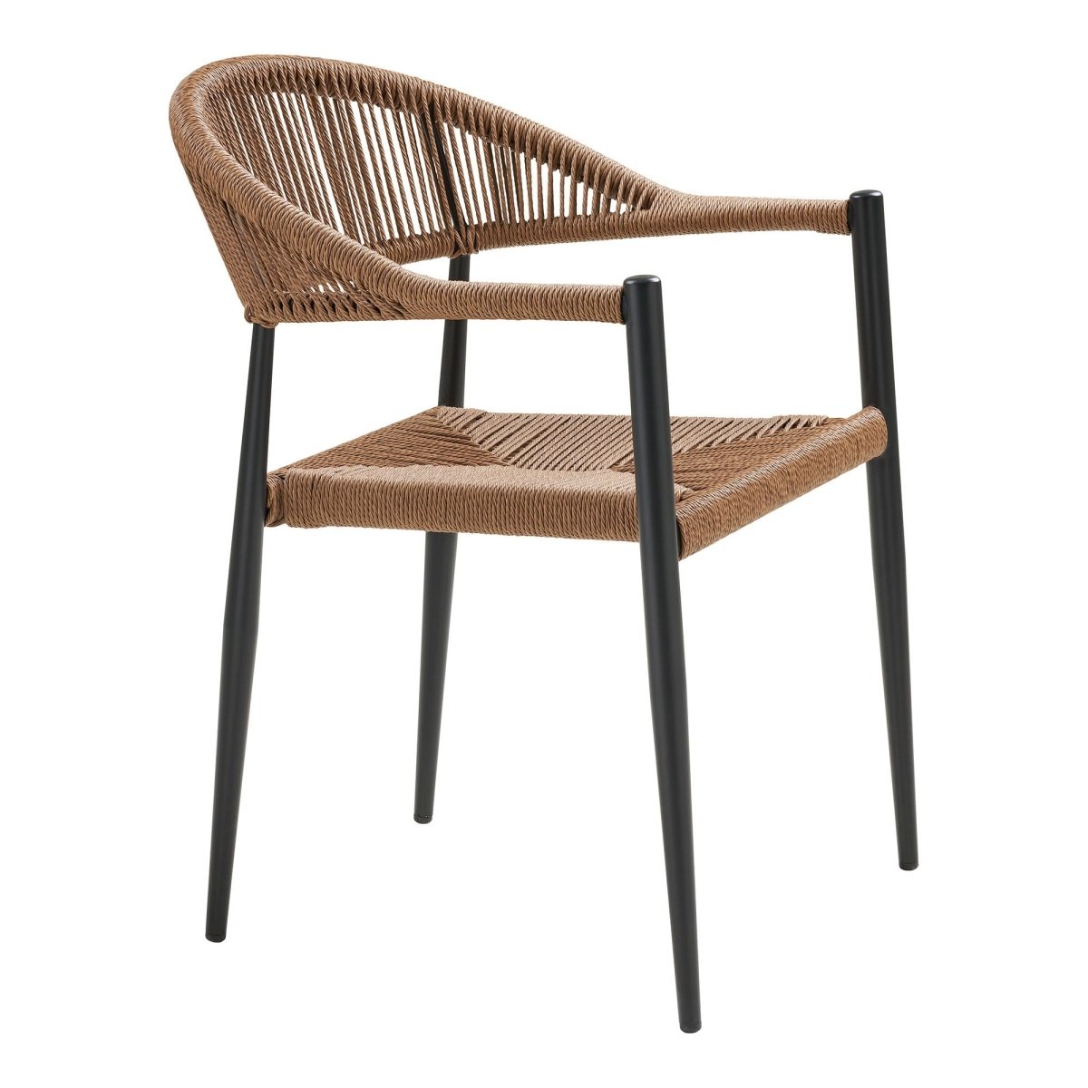 2 - pk Canari hagestol natur/sort - Lindas Dekor
