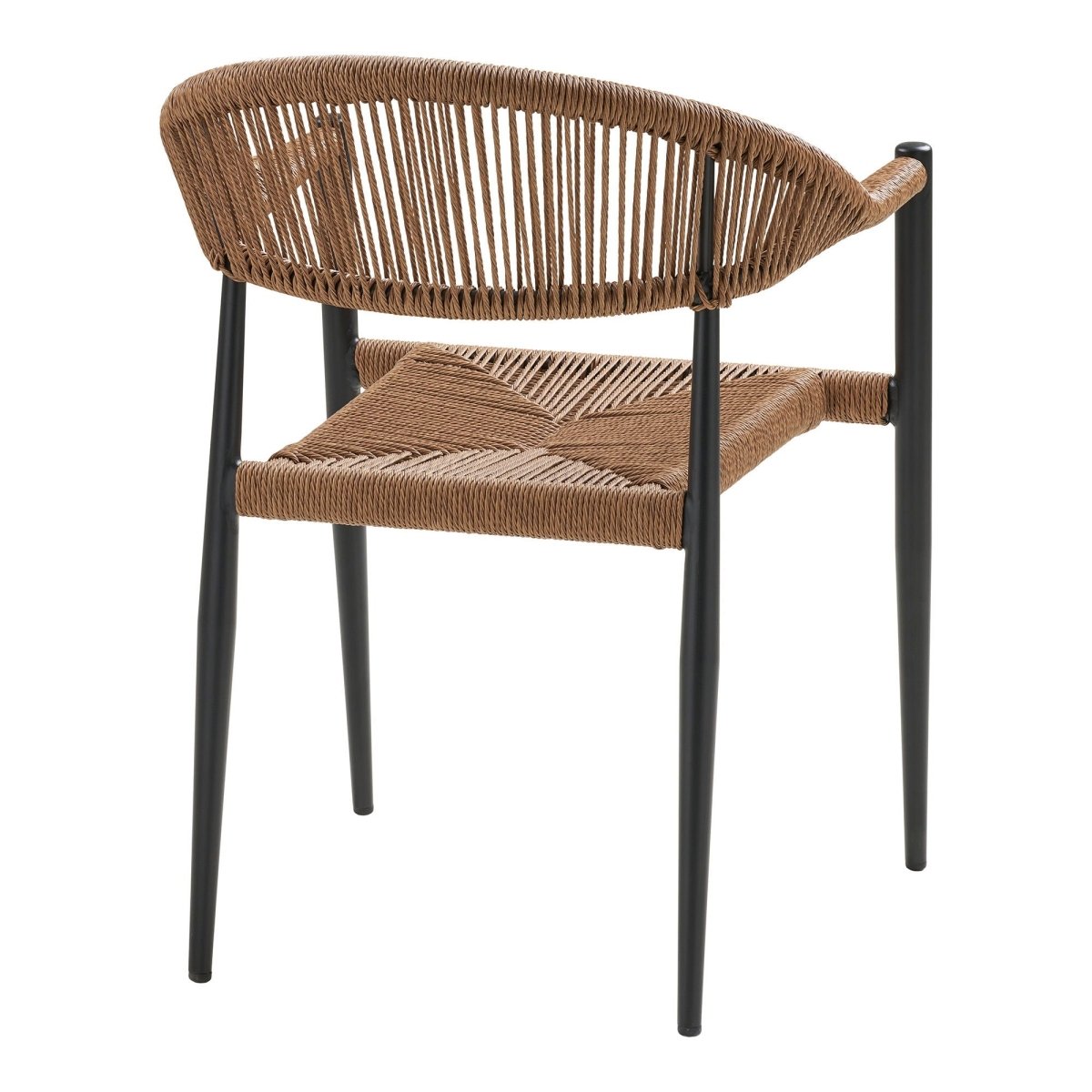 2 - pk Canari hagestol natur/sort - Lindas Dekor