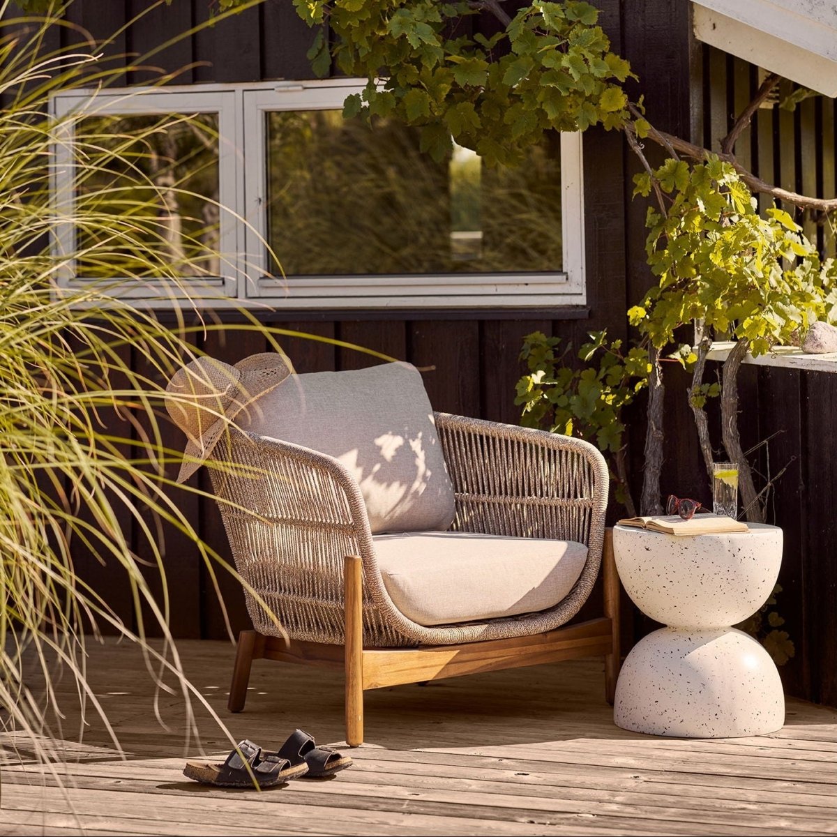Sidebord i fiberglass terazzo - Lindas Dekor