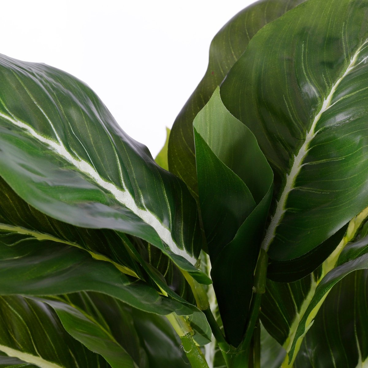 Evergreen kunstig plante grønn grå 49 cm med potte - Lindas Dekor