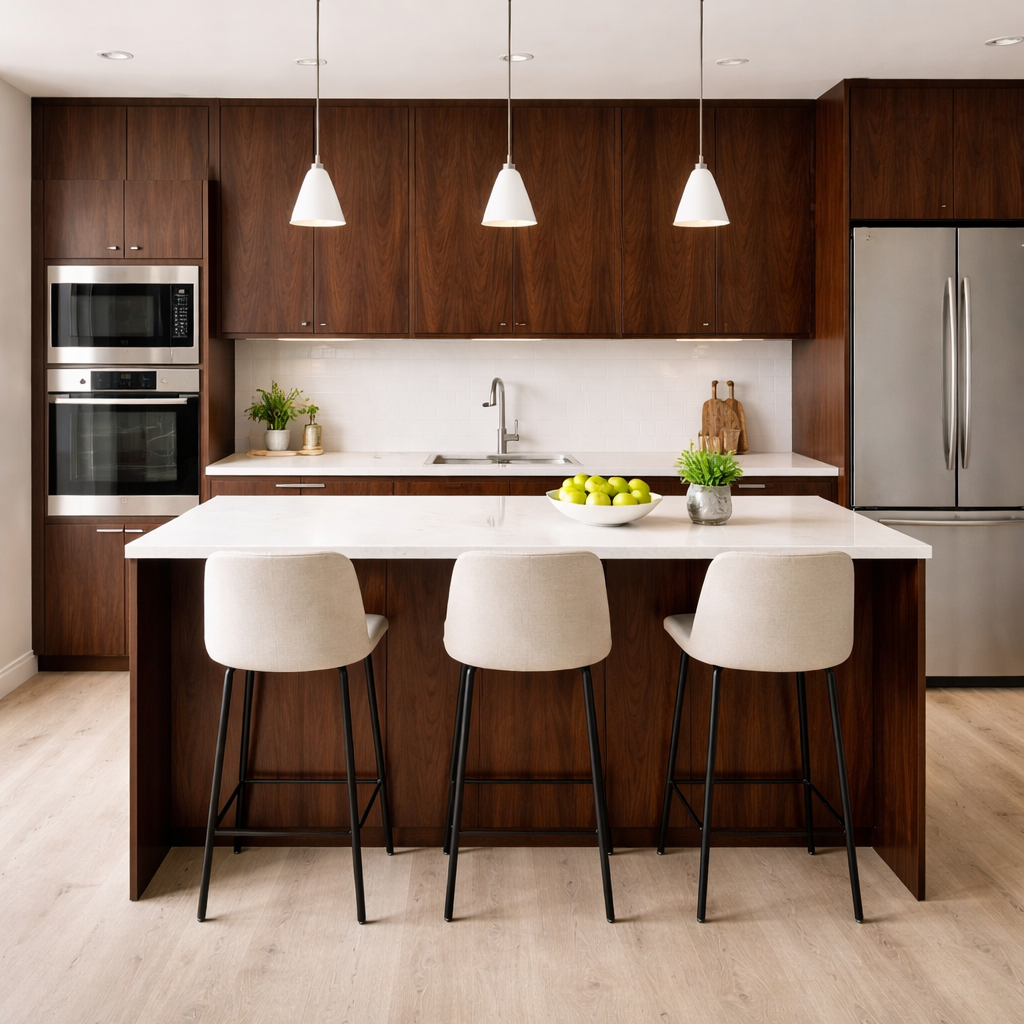 Video: Slik monterer du Walnut Deep kontaktplast på kjøkkenbenk og møbler