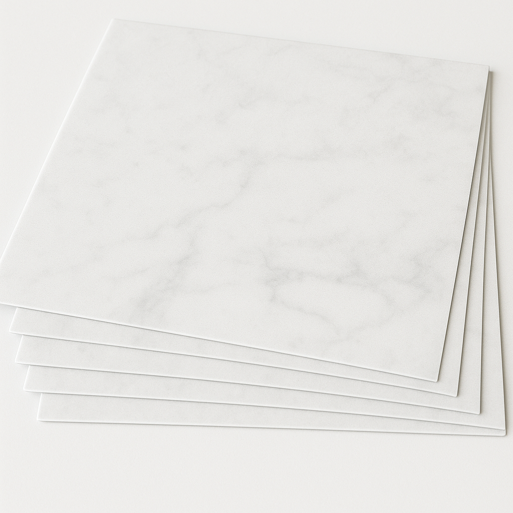 Athena hvit marmor selvklebende fliser