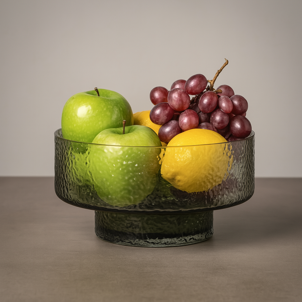 Glassbolle lav grønn