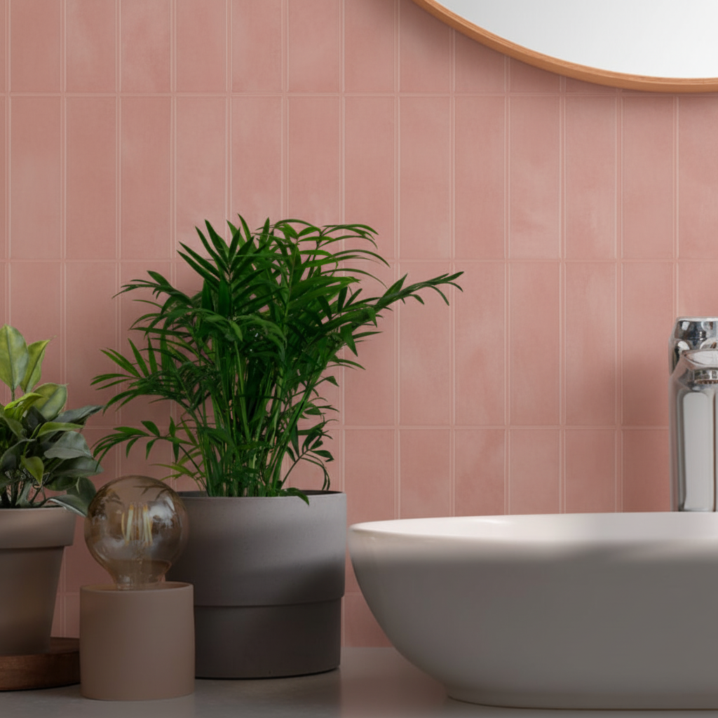 Vareprøve: Adelina Rosa selvklebende veggfliser