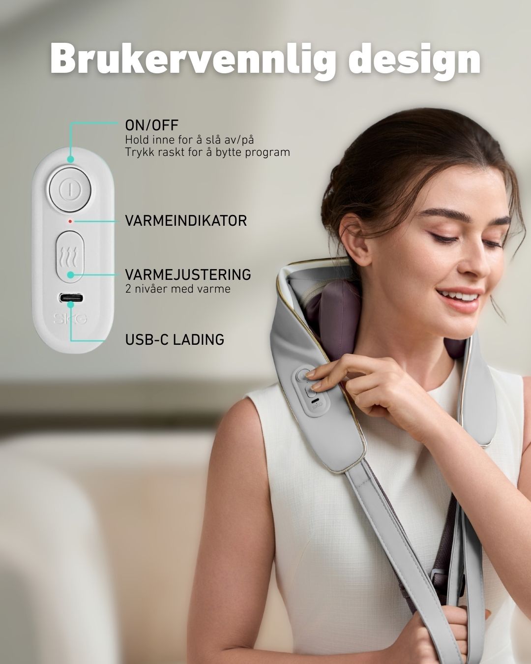 Massasjeapparat for nakke H5