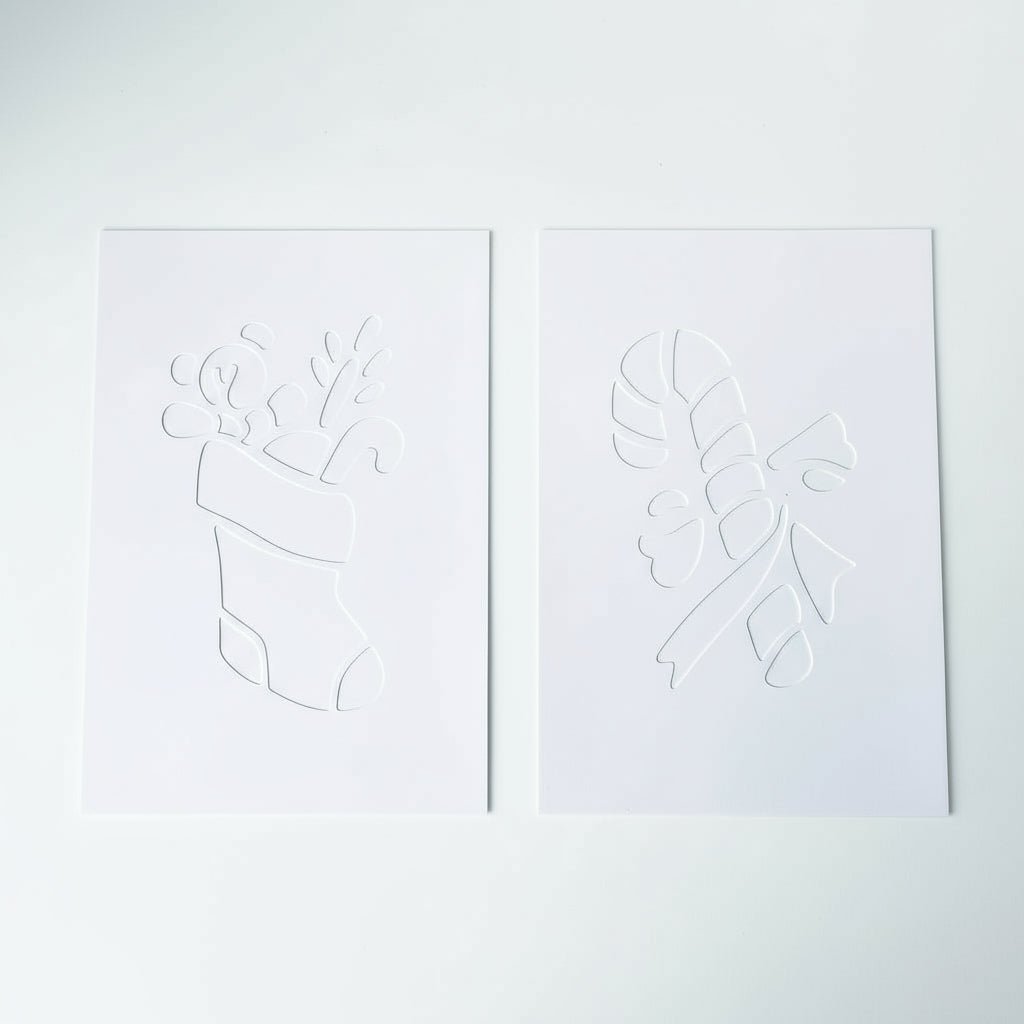 2 stk julestriljer 22 x 35 cm - Lindas Dekor