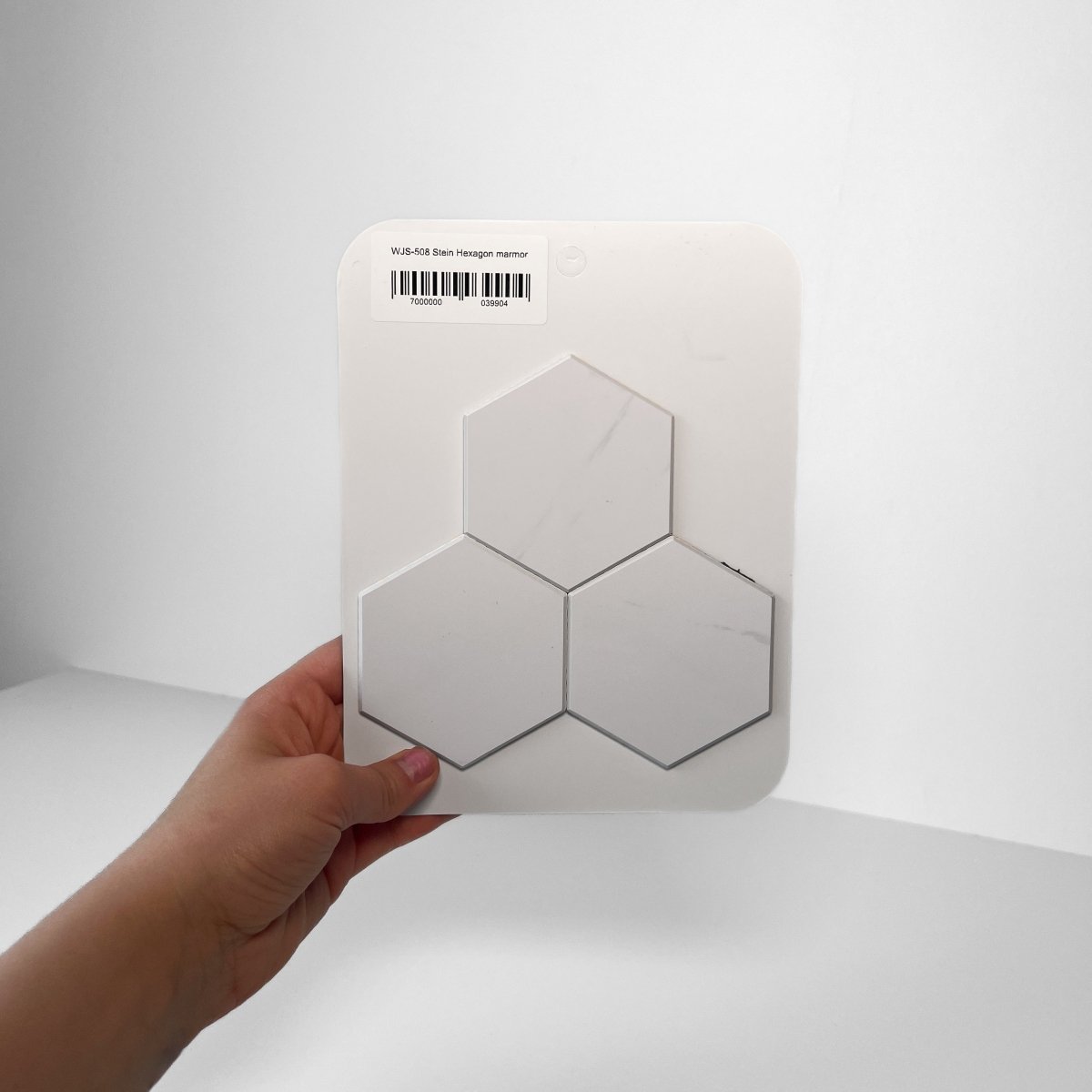 Vareprøve: Stein Hexagon marmor selvklebende veggfliser - Lindas Dekor