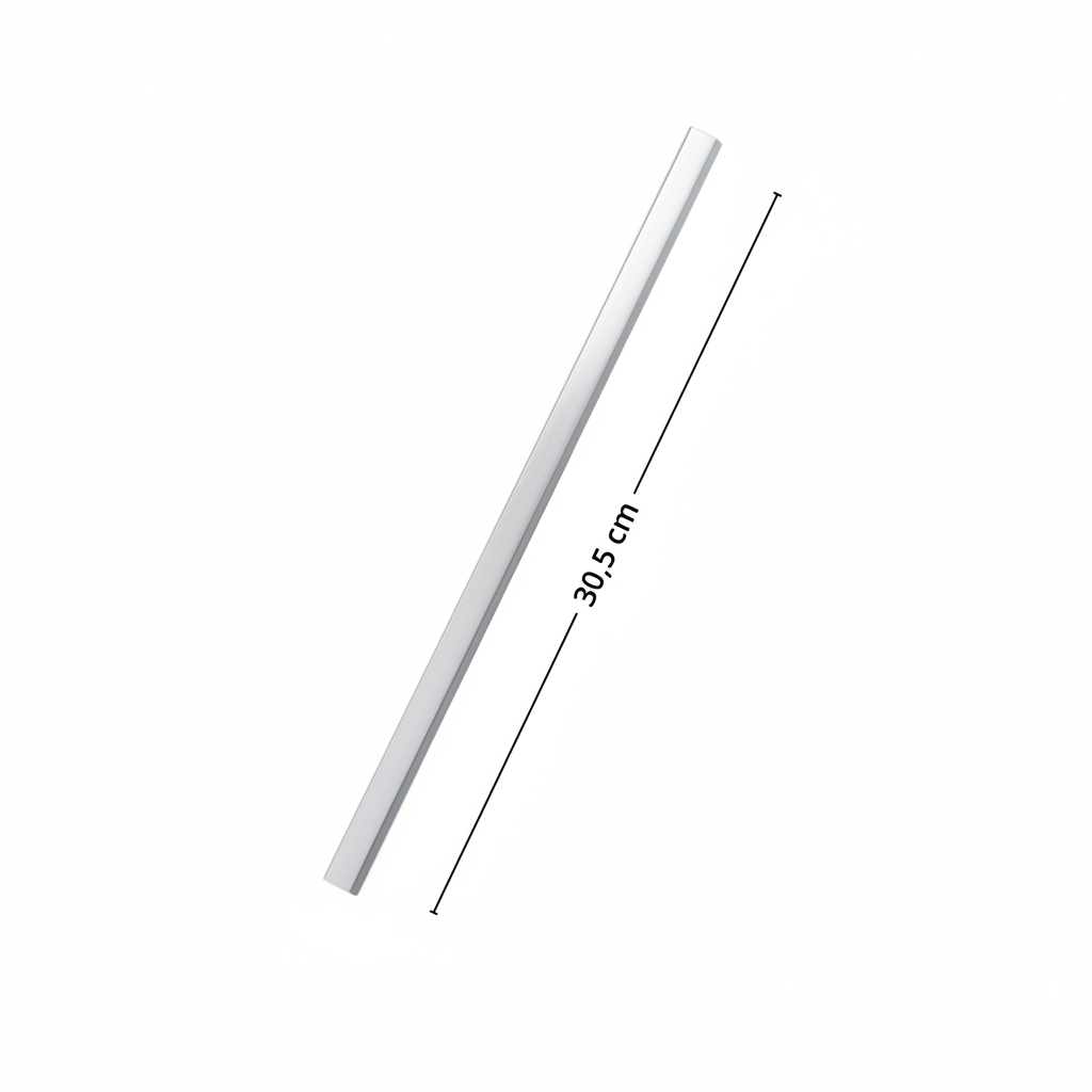 10-pk Endelister til selvklebende fliser, sølv