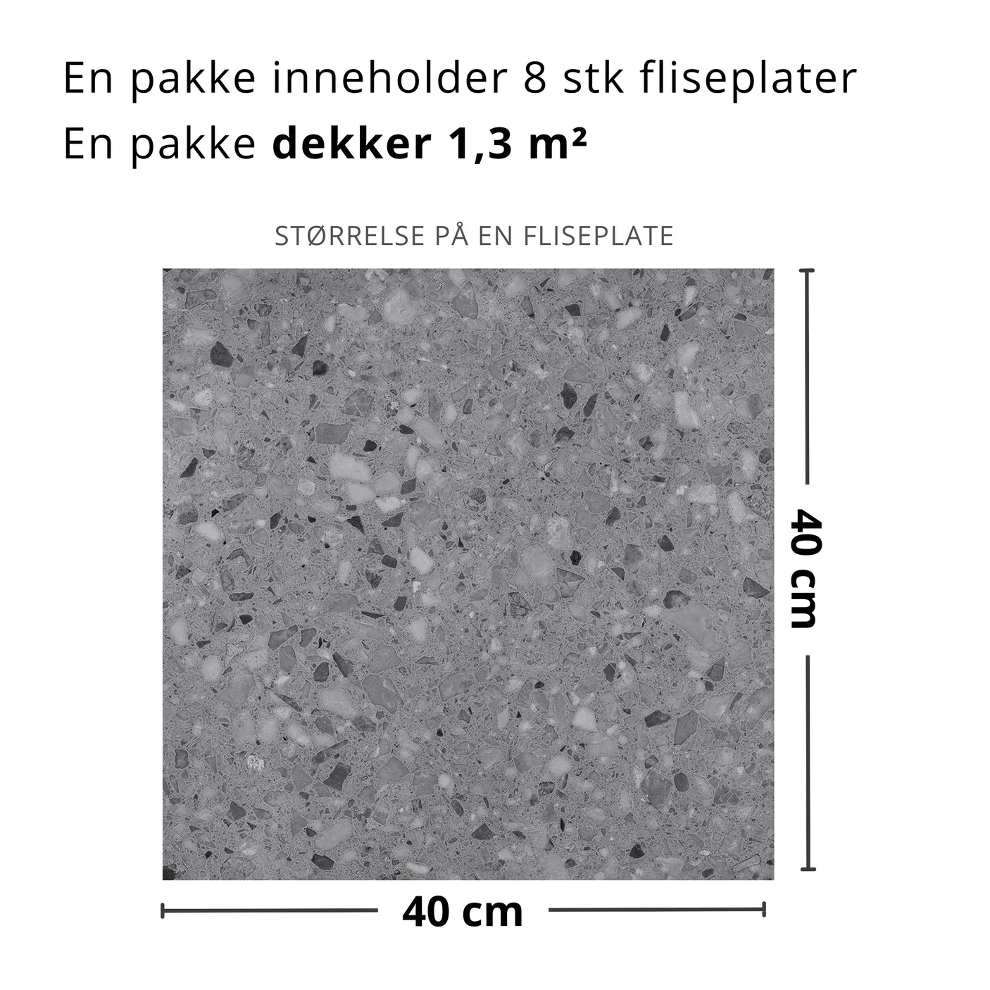 Lisboa Grå selvklebende fliser