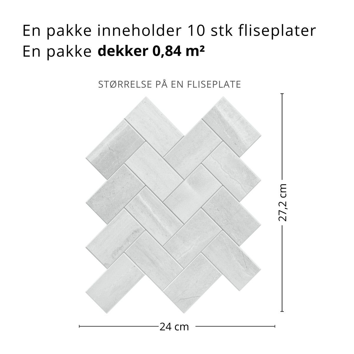 Vilde selvklebende veggfliser - Lindas Dekor