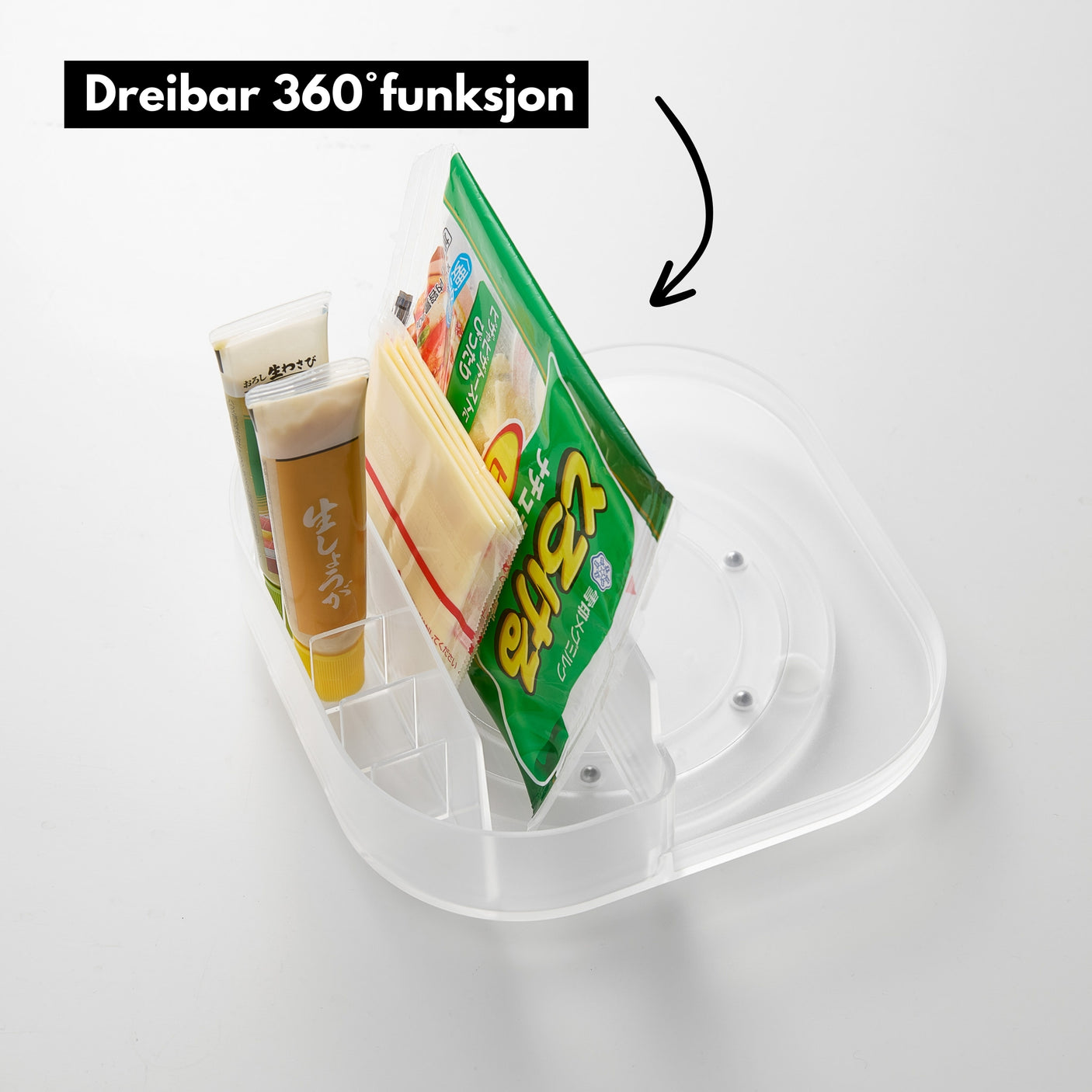 Kvadratisk snurrebrett med inndeling