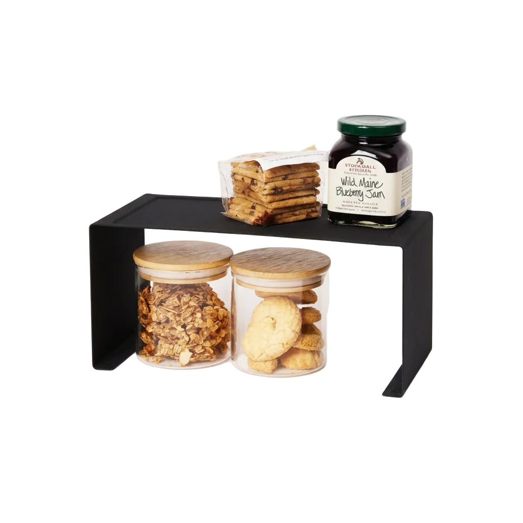 Stapelbar smal sort hylle 30,5 x 14 cm - Lindas Dekor