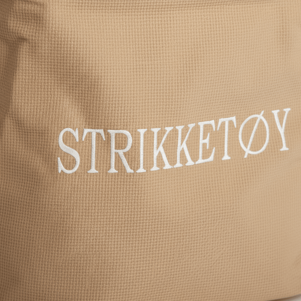 Kurv Strikketøy beige - Lindas Dekor