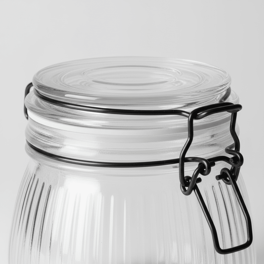 Glasskrukke rillet 500 ml - Lindas Dekor