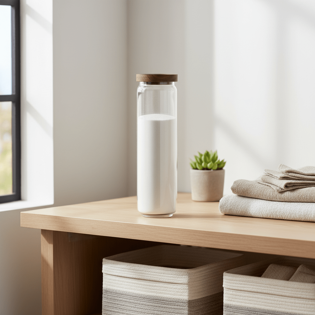 Glasskrukke med trelokk 30 x 9 cm - Lindas Dekor