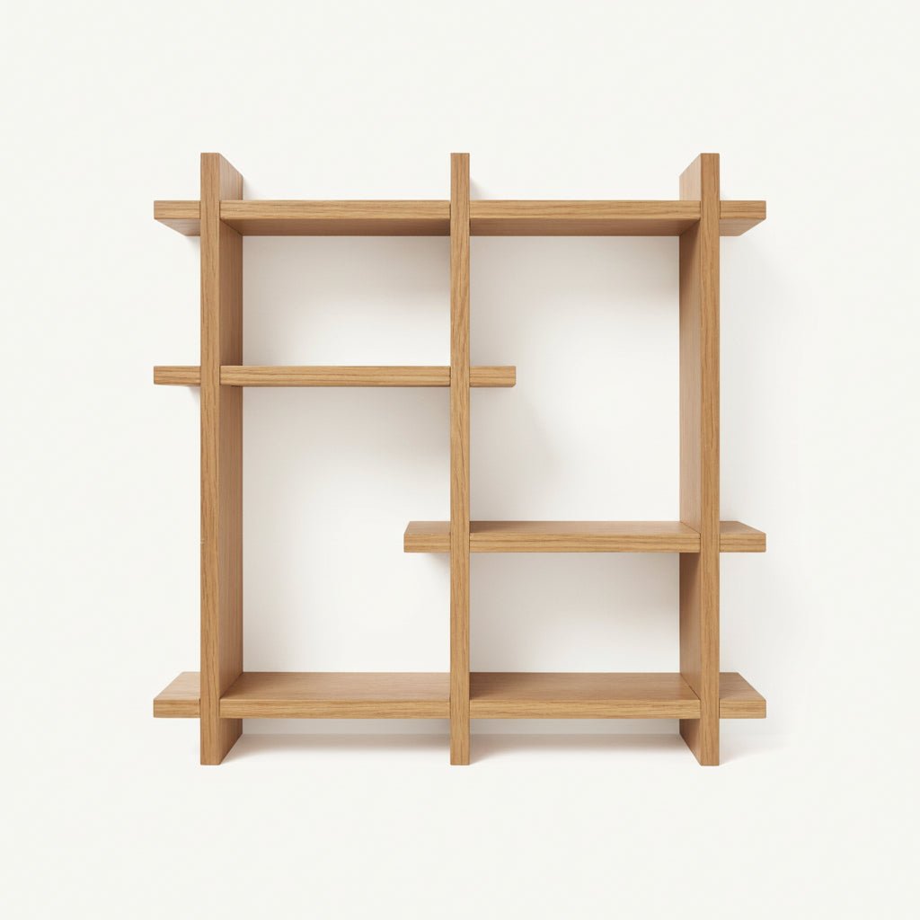 Olsberg vegghylle eikefiner natur 40 x 12 x 40 cm - Lindas Dekor