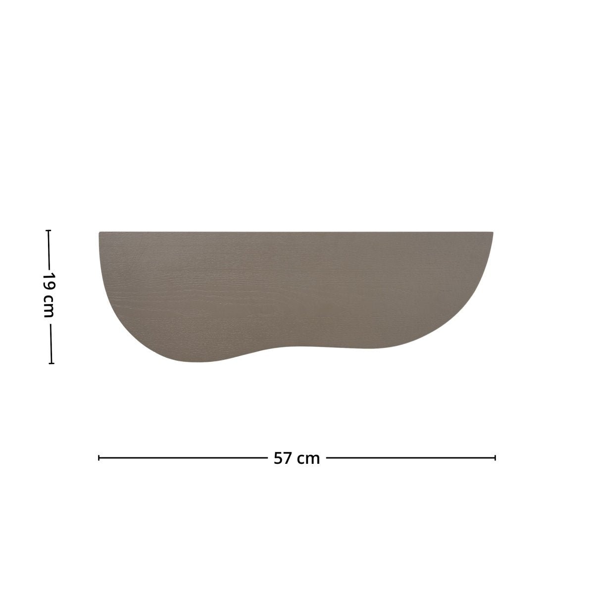 Botta vegghylle brun 57 x 19 x 2,5 cm - Lindas Dekor
