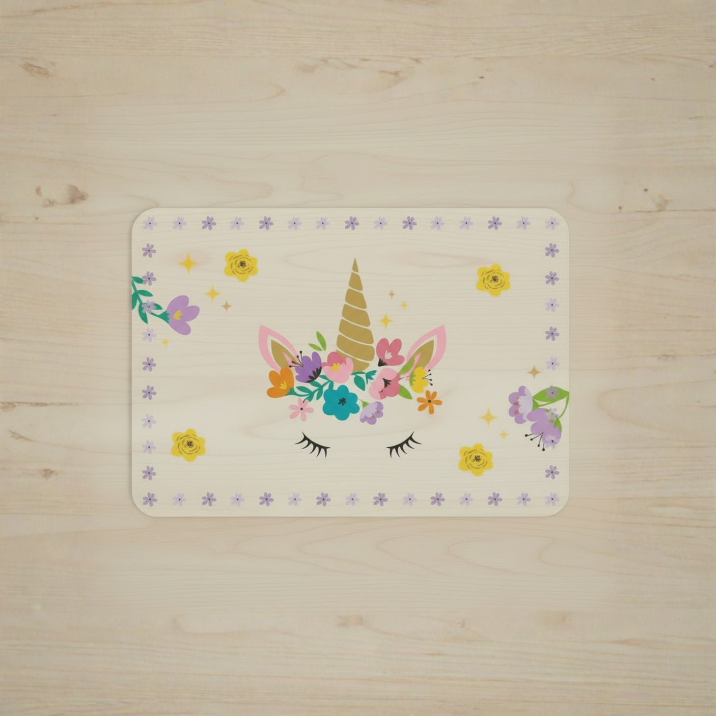 Bordbrikke Enhjørning transparent