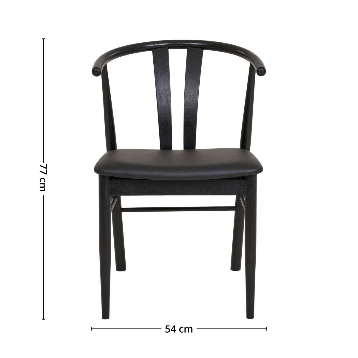 2 - pk Artenara spisestol sort - Lindas Dekor