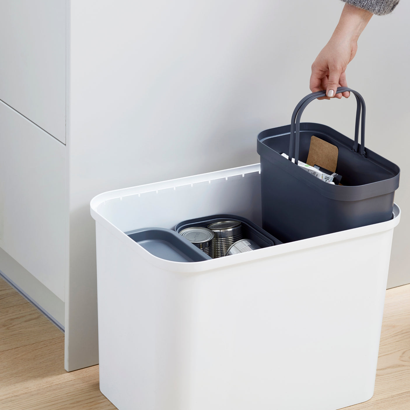 SmartStore Collect 13 L bøtte i resirkulert plast med håndtak