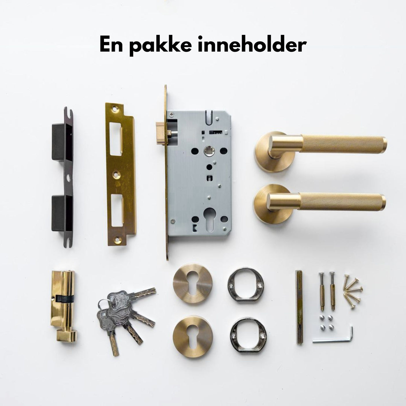 Stockholm dørhåndtak gull