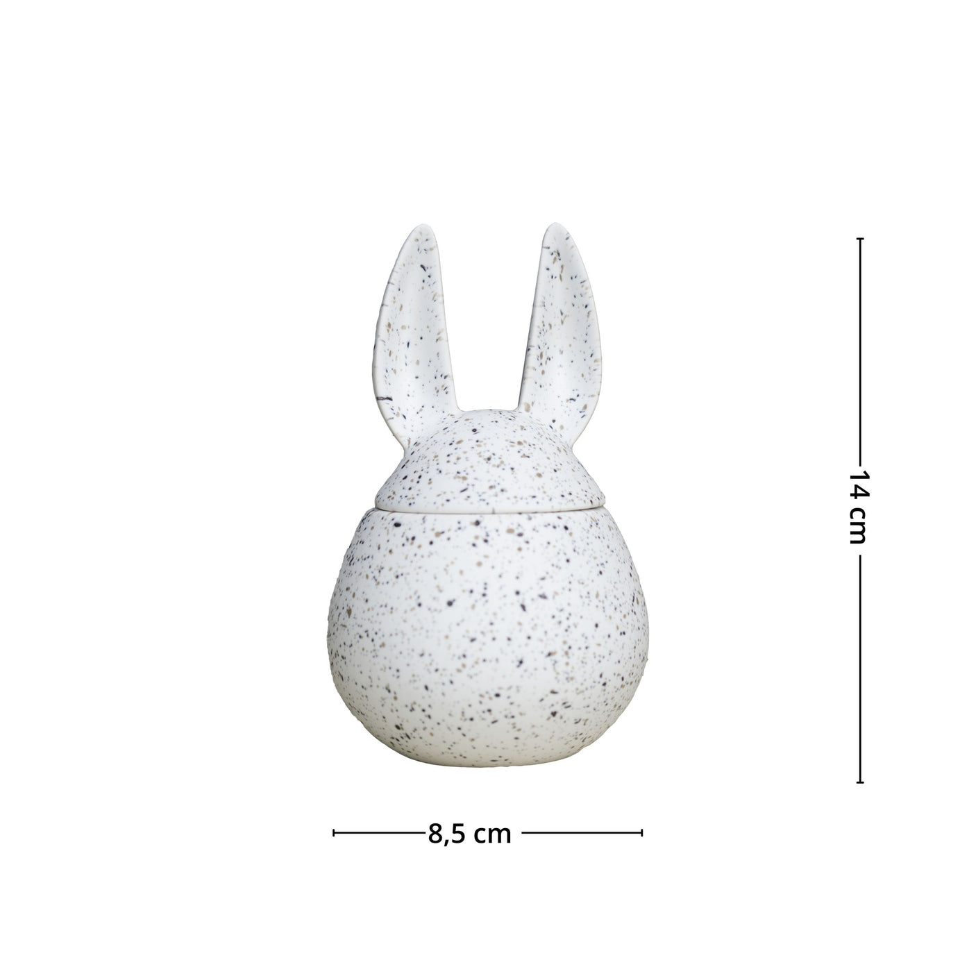 Dekorativ liten skål med lokk og kaninform i skandinavisk design fra DBKD.