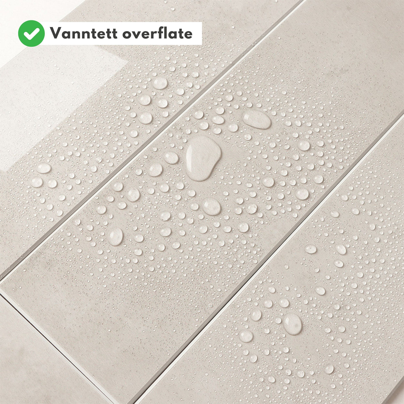 Louise gloss creme selvklebende veggfliser