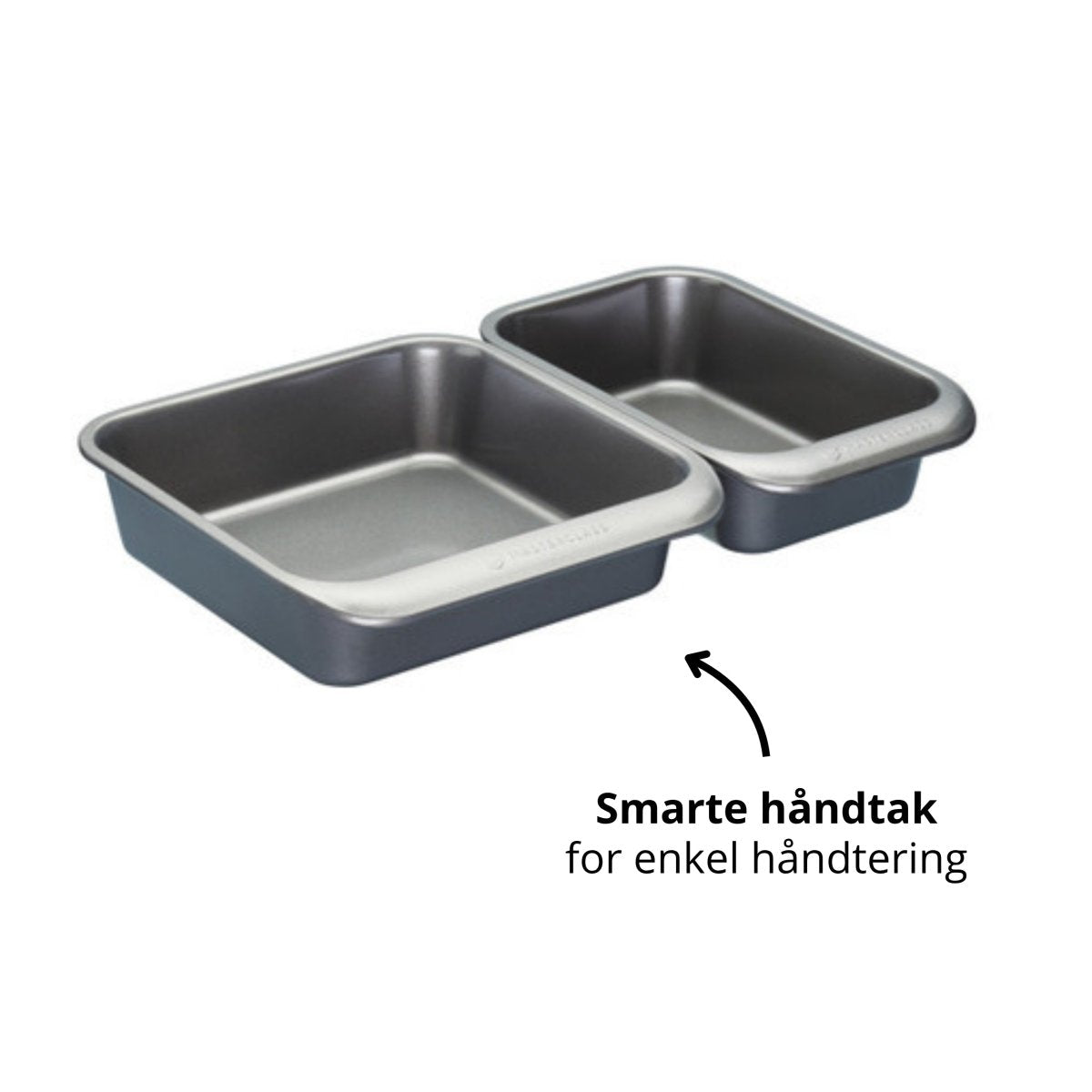 7 - pk bakeformsett non - stick, stabelbar - Lindas Dekor