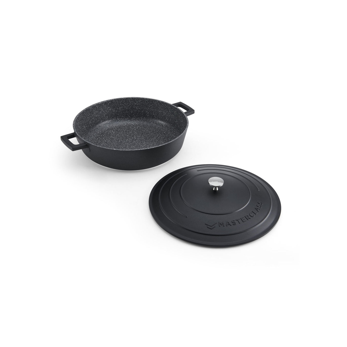 Lav casserole gryte 5 liter med selvøsende lokk og integrerte håndtak