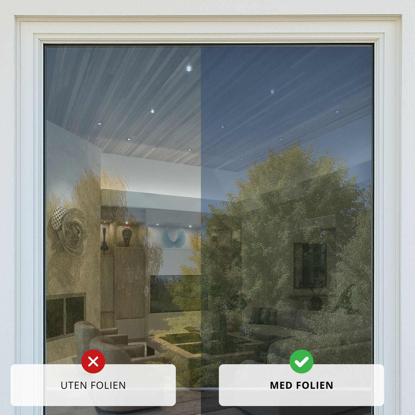 Supreme Static Tinted vindusfolie