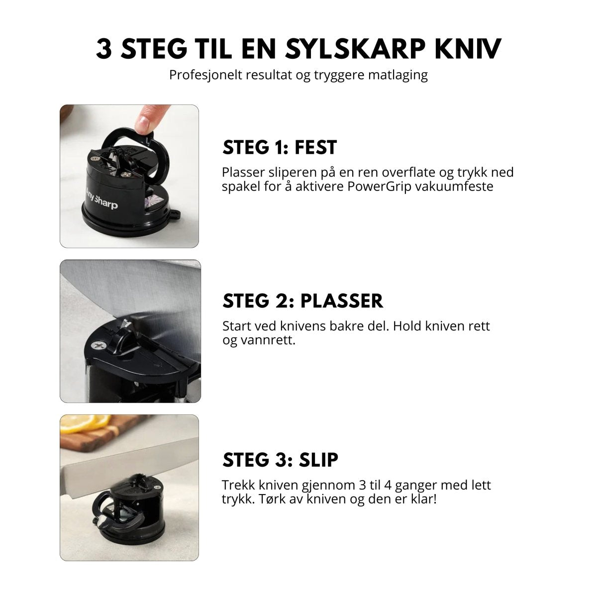 AnySharp classic knivsliper - Lindas Dekor
