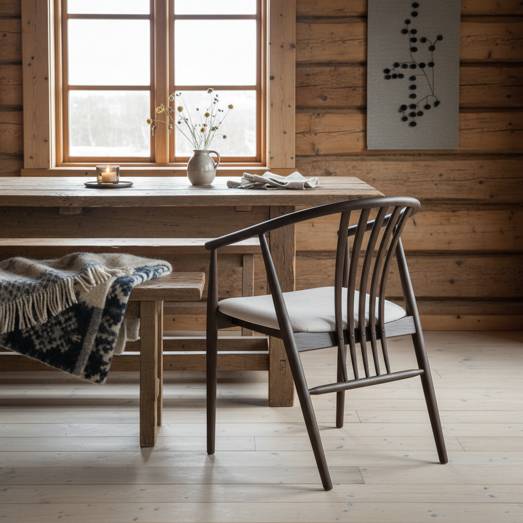 Agustin smoked/sand spisestol