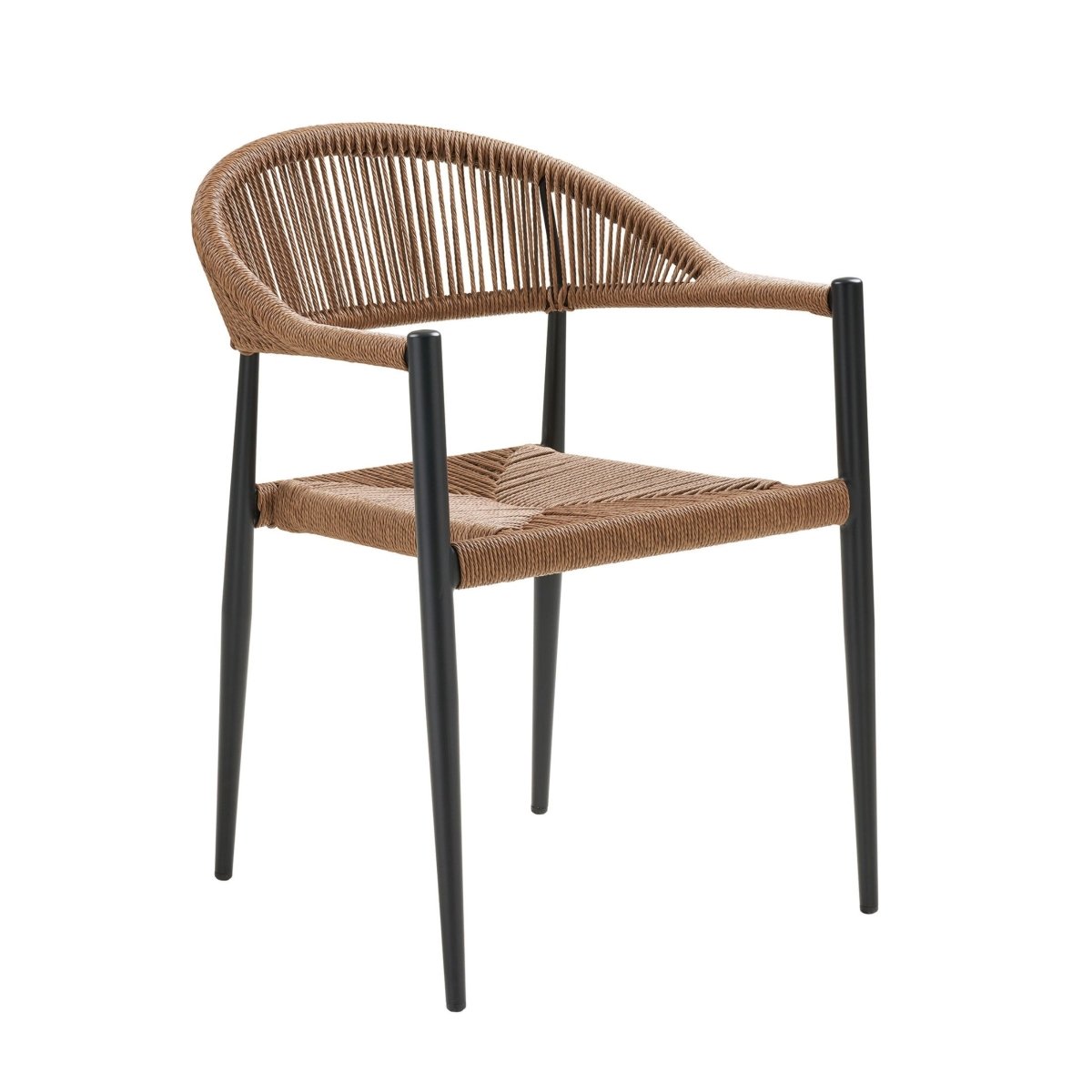 2 - pk Canari hagestol natur/sort - Lindas Dekor