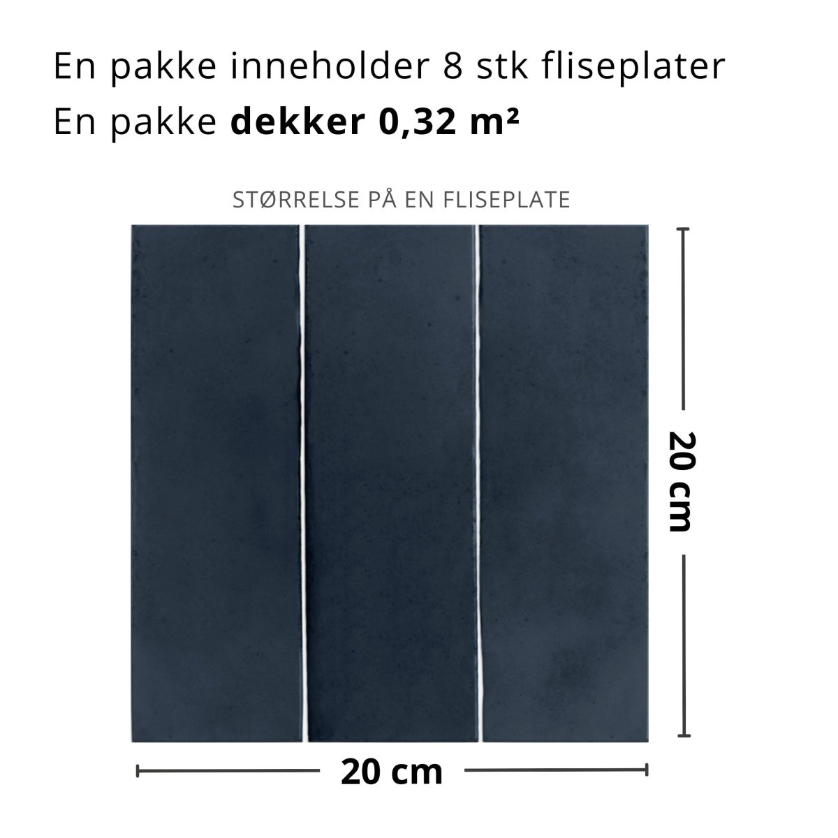 8 - pk Katja midnattsblå selvklebende fliser - Lindas Dekor