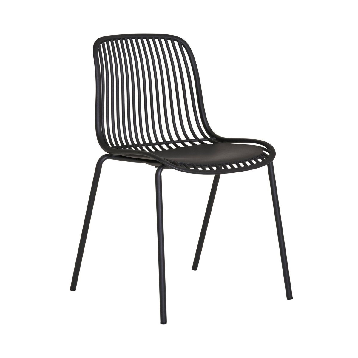 4 - pk Branson hagestol sort - Lindas Dekor