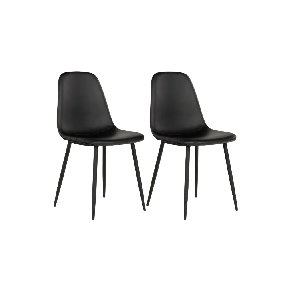 2 - pk Stockholm spisestol sort - Lindas Dekor