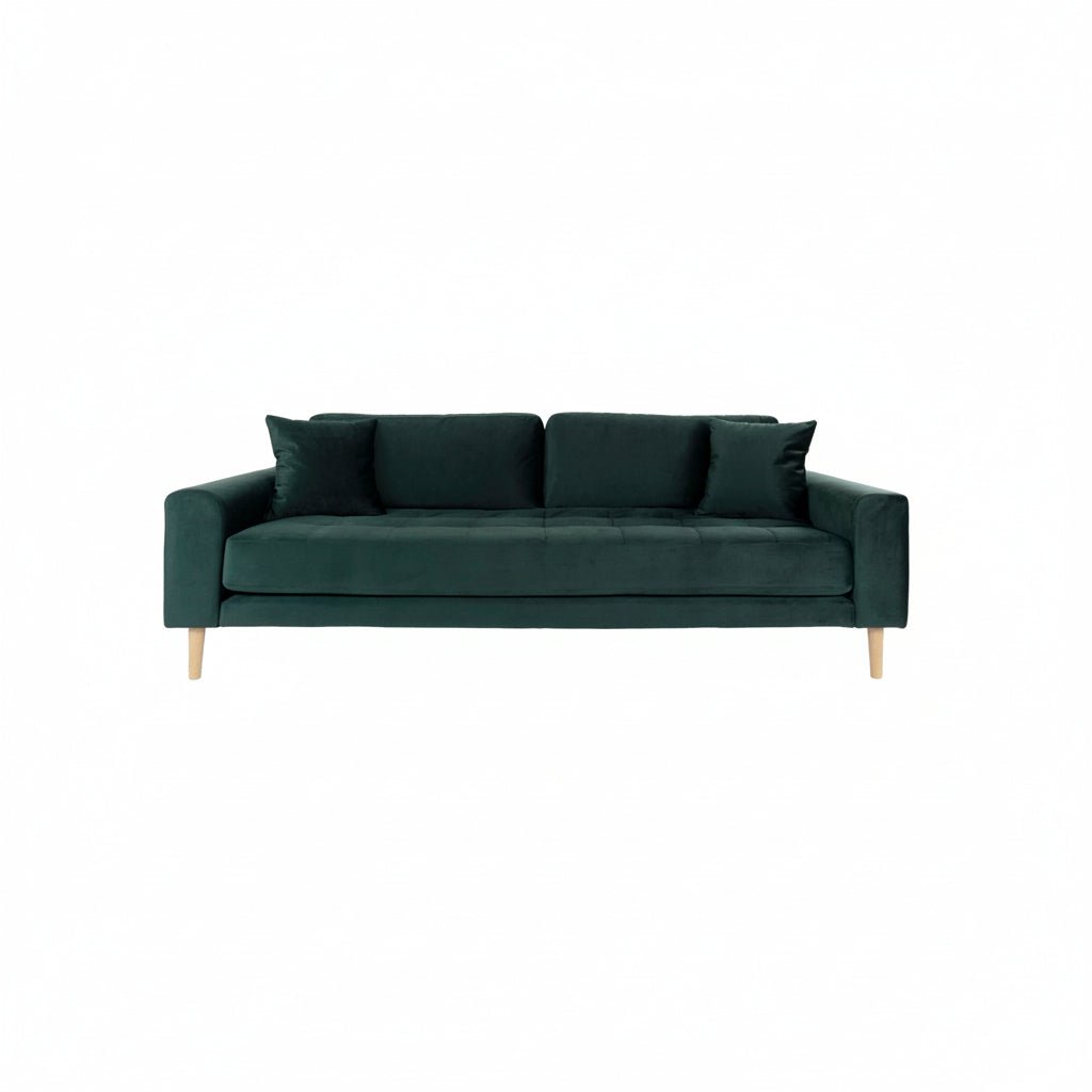 Lido 3 seters sofa mørkegrønn - Lindas Dekor