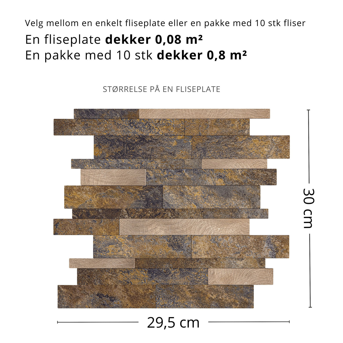 Karoline selvklebende fliser